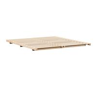 vidaXL Cadre de lit surélevé Marron 180 x 220 cm Bois massif en pin