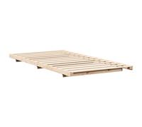 Vidaxl Cadre De Lit Surélevé Marron 80 X 200 Cm Bois Massif En Pin