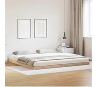 vidaXL Cadre de lit surélevé Naturel 180 x 220 cm Pin massif 869756