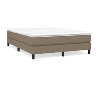 vidaXL Cadre de lit Taupe 140x190 cm Tissu