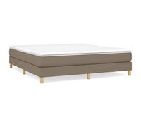 vidaXL Cadre de lit Taupe 160x200 cm Tissu