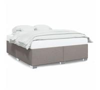 vidaXL Cadre de lit Taupe 200x200 cm Tissu