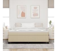 Vidaxl Cadre De Lit Vert Clair Gris 180x200 Cm Tissu En Velours Côtelé Gris