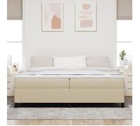 Cadre de lit Tissu en velours côtelé Mobilier de chambre Lit plateforme vidaXL v