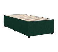 vidaXL Cadre de lit 90x190 cm velours vert foncé sans matelas