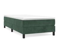 vidaXL Cadre de lit sans matelas 90x200 cm velours vert foncé