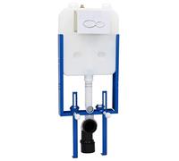 vidaXL Cadre de montage de chasse d'eau dissimulé à double chasse en acier