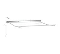 vidaXL Cadre de store électrique avec LED Blanc 3 x 2,5 m Aluminium