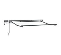 vidaXL Cadre de store manuel avec LEDs Anthracite 3,5 x 2,5 m