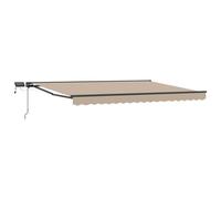 Cadre de store manuel avec LEDs Polyester avec revêtement PU Auvent vidaXL vidaX