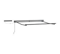 vidaXL Cadre de Store rétractable électrique Anthracite 3 x 2,5 m, Jardin et Terrasse, Solution Moderne d'Ombre Extérieure, Cadre de Store Rétractable pour Un Style de Vie Urbain Pratique, Protection