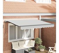 vidaXL Cadre d'auvent Anthracite 3 x 2 m Métal, Auvent de Jardin et terrasse, Ombre rétractable, Structure Moderne, Protection Solaire réglable, Cadre Gain de Place