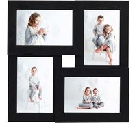 vidaXL Cadre photo collage pour 4x(10x15 cm) photos noir MDF