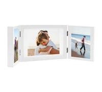 vidaXL Cadre photo d¿¿pliable Blanc 28x18 cm+2x(13x18 cm)