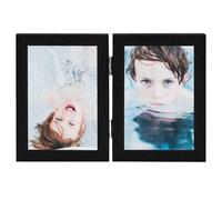 vidaXL Cadre photo double collage noir 2x(13x18 cm)