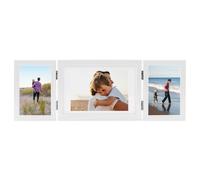 vidaXL Cadre photo triple collage blanc 22x15 cm+2x(10x15 cm)
