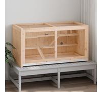 Vidaxl Cage À Hamster 104x52x54 Cm Bois Massif De Sapin