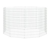 Vidaxl Cage À Lapin 10 Panneaux 54x100 Cm Fer Galvanisé