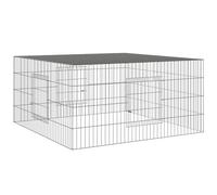 Vidaxl Cage À Lapin 110x110x55 Cm Fer Galvanisé