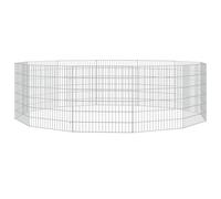 Vidaxl Cage À Lapin 12 Panneaux 54x60 Cm Fer Galvanisé