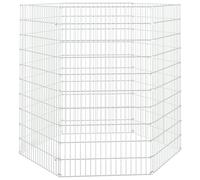 Vidaxl Cage À Lapin 6 Panneaux 54x100 Cm Fer Galvanisé