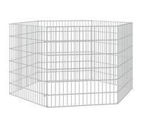 Vidaxl Cage À Lapin 6 Panneaux 54x60 Cm Fer Galvanisé