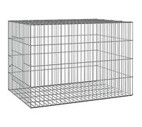 vidaXL Cage à Lapin 78x54x54 cm Fer Galvanisé Clapier Enclos Parc Animaux