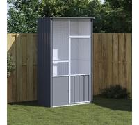 Cage à oiseaux - VIDAXL - 115x78x200 cm - Acier galvanisé - Robuste - Sécurisée