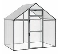 vidaXL Cage à oiseaux anthracite 181,5 x 110,5 x 173,5 cm