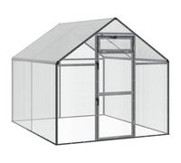 vidaXL Cage à oiseaux anthracite 181,5 x 221 x 173,5 cm