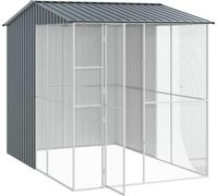 vidaXL Cage à oiseaux anthracite 215 x 310 x 247 cm Acier galvanisé