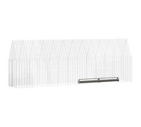 vidaXL Cage à Poules 2 pcs Argenté 600 x 100 x 210 cm Acier galvanisé, Jardin et terrasse, Moderne, Durable, Espace de Vie extérieur, Beau, matériaux écologiques, Espace détente