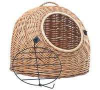 Vidaxl Cage De Transport Pour Chats 50x42x40 Cm Saule Naturel