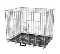 vidaXL Cage métallique et pliable pour chiens L