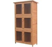 vidaXL Cage pour animaux 6 compartiments Bois 170347