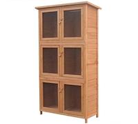 vidaXL Cage pour animaux 6 compartiments Bois 170347
