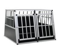 vidaXL Cage pour Chien à Double Porte 94x88x69 cm Niche Caisse de Transport