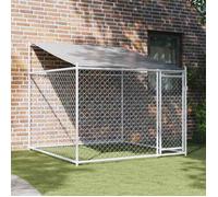 vidaXL Cage pour chien 172559 – Chenil d'extérieur pour chiots avec toit et porte