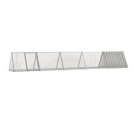Vidaxl Cage Pour Lapin Gris 504,5x80,5x71 Cm Acier Galvanisé