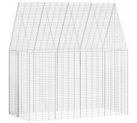Vidaxl Cage Pour Lapins Argent 400 X 100 X 210 Cm Acier Galvanisé