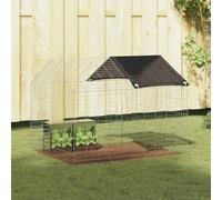 Vidaxl Cage Pour Lapins Argent 400 X 78 X 78 Cm Acier Galvanisé