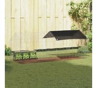 Vidaxl Cage Pour Lapins Argent 400 X 78 X 78 Cm Acier Galvanisé