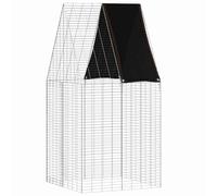 Vidaxl Cage Pour Lapins Argenté 100 X 100 X 210 Cm Acier Galvanisé