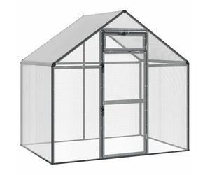 vidaXL Cage pour Oiseaux Anthracite 181,5 x 112 x 173,5 cm