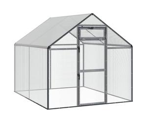 vidaXL Cage pour Oiseaux Anthracite 181,5 x 221 x 173,5 cm