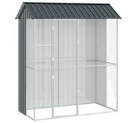 vidaXL Aviary pour Oiseaux Anthracite 215x110x247 cm Acier