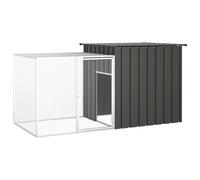 Vidaxl Cage Pour Poules Anthracite 200x91x100 Cm Acier Galvanisé