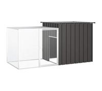 vidaXL Cage pour Poules Anthracite 200x91x100 cm Acier galvanisé