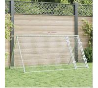 vidaXL Cage pour poules 172557 - acier galvanisé argenté - 200x105x91 cm