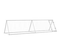 vidaXL Poulailler (cage pour poules) 400x105x91 cm acier galvanisé argenté – modèle 172558
